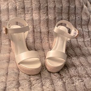 VICKI·VICKI Women's Platform Sandals Wedge Ankle Strap Open Toe Sandals Size 5